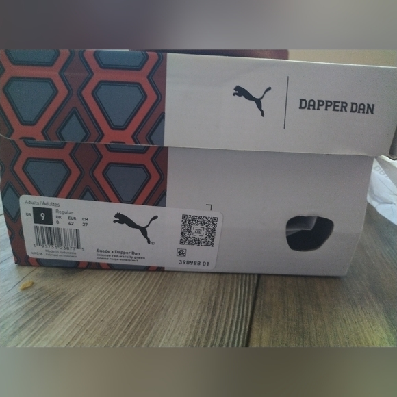 PUMA Suede x Dapper Dan "Jacquard Print Intense Red" Classic (Limited Edition) - Picture 7 of 9